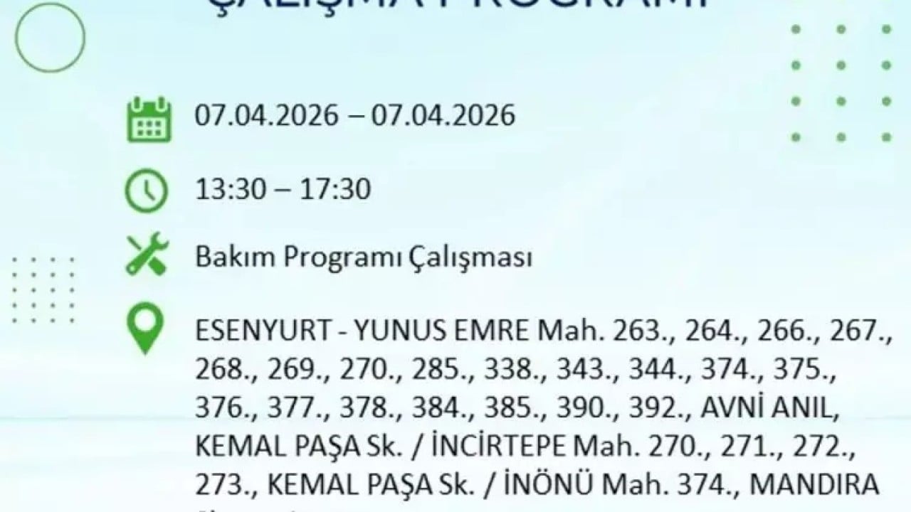 Foto - İstanbul'un 22 ilçesi 9 saat boyunca karanlığa gömülecek! İşte ilçe ilçe mahalle mahalle tam liste