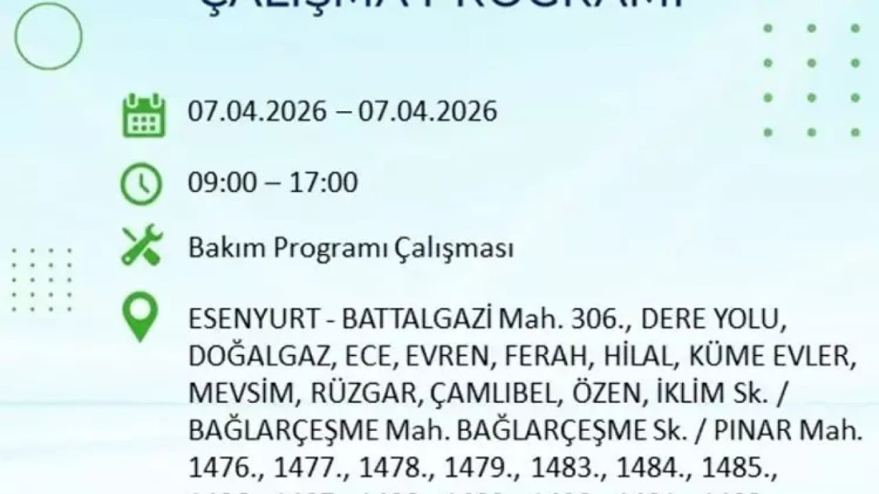 Foto - İstanbul'un 22 ilçesi 9 saat boyunca karanlığa gömülecek! İşte ilçe ilçe mahalle mahalle tam liste