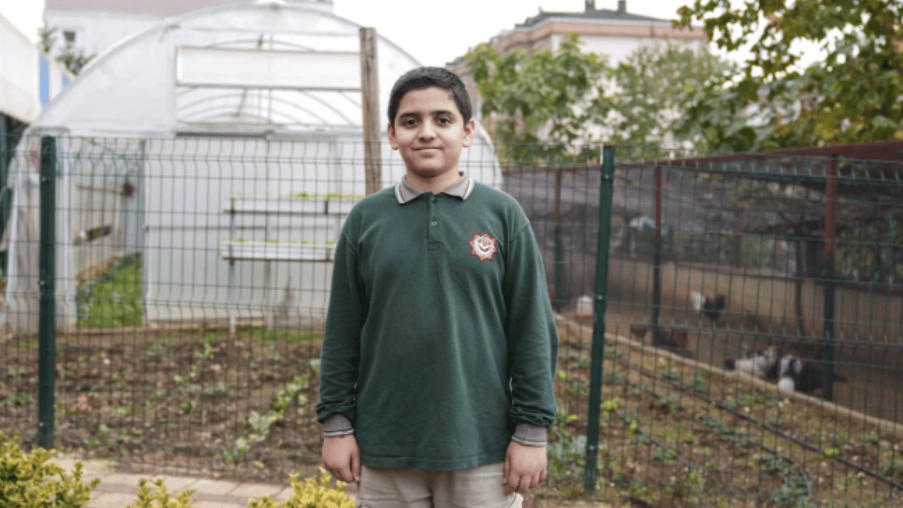 Foto - İstanbul’un göbeğinde şaşırtan manzara! Okul bahçesi çiftliğe döndü