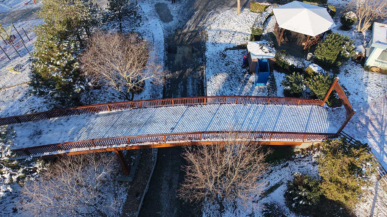 işte havadan görüntüler! Kar, İstanbul'a çok yakıştı
