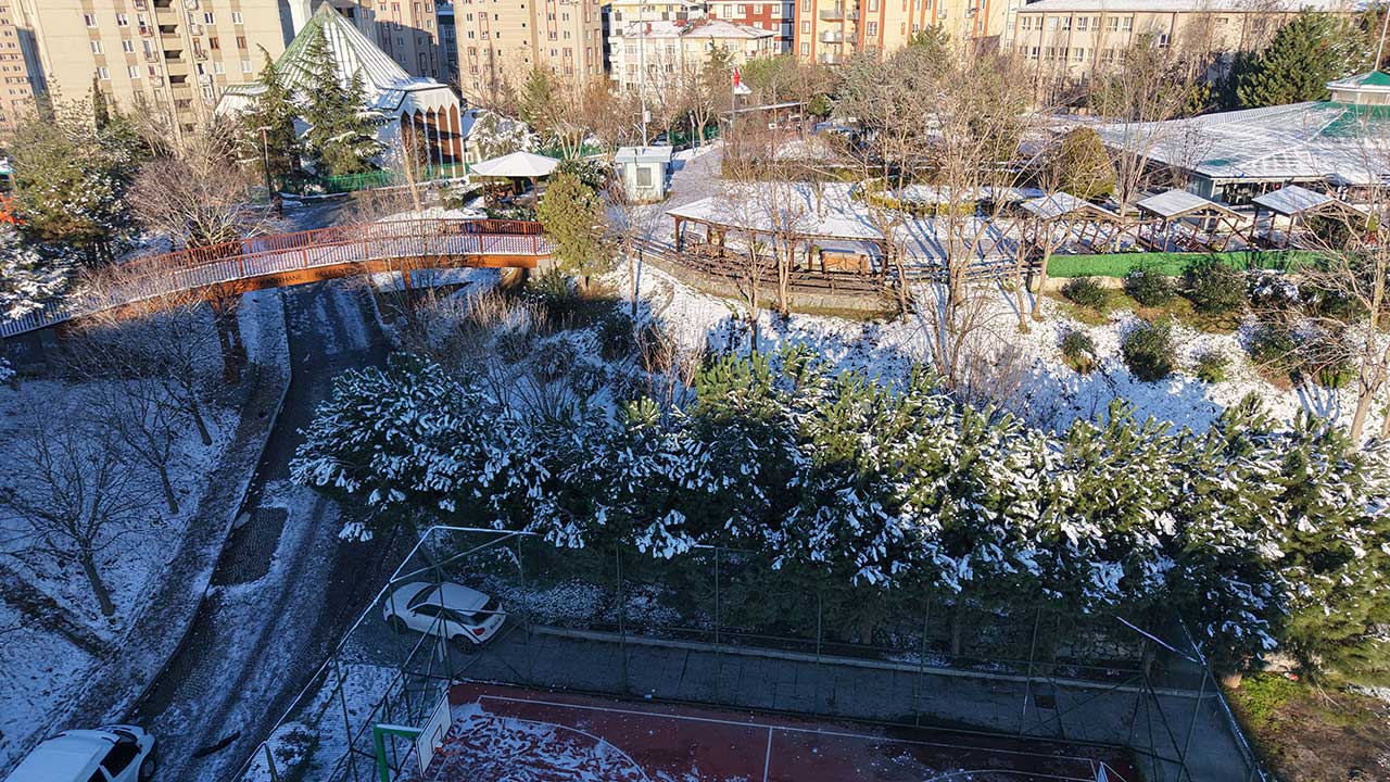 Foto - işte havadan görüntüler! Kar, İstanbul'a çok yakıştı
