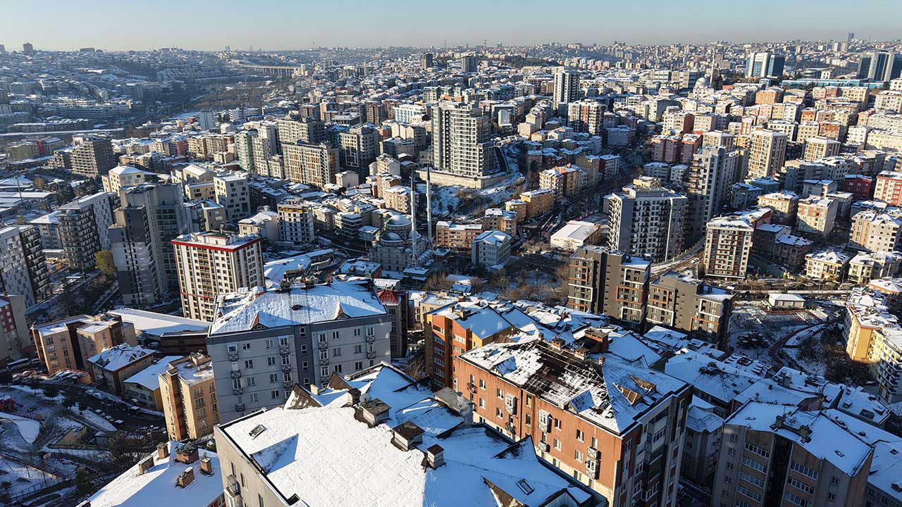 Foto - işte havadan görüntüler! Kar, İstanbul'a çok yakıştı