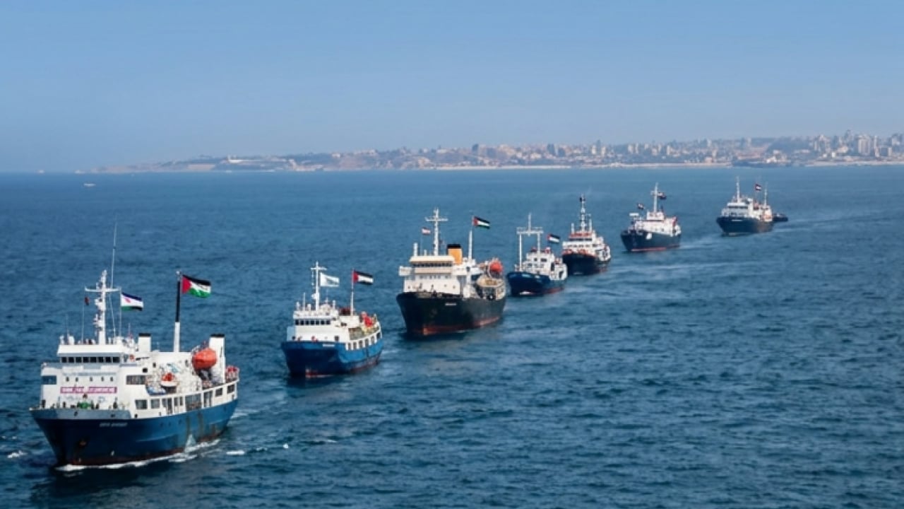 Foto - ‘İt’rail ürüyor kervan yürüyor! Sumud Filosunda geri adım yok
