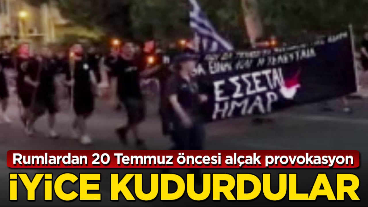 İyice kudurdular! Rumlardan 20 Temmuz öncesi alçak provokasyon 