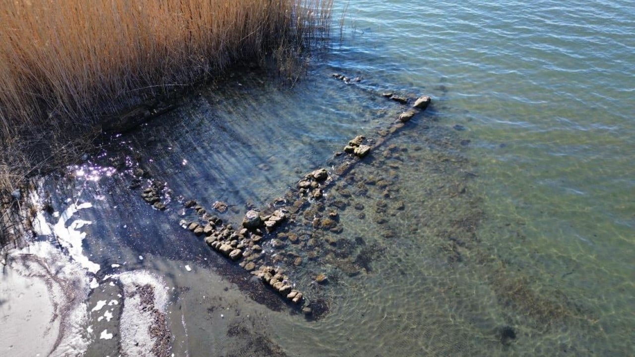 Foto - İznik Gölü'nde ikinci bazilika mı? Sular çekildikçe tarih fışkırıyor