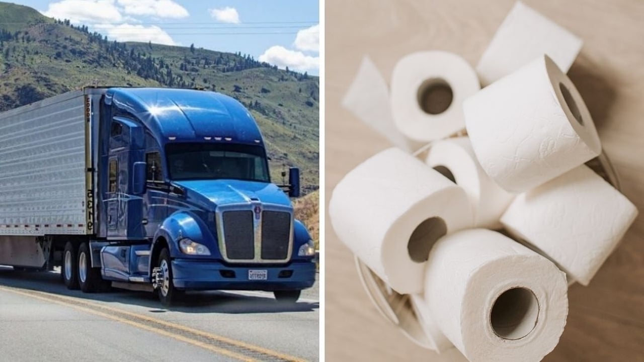 Foto - Kamyoncuların gizli sırrı ortaya çıktı! Bakın tuvalet kâğıdını ön camlarına neden koyuyorlarmış