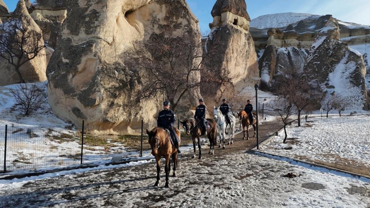 Foto - Kapadokya'nın güvenliği atlı birliklere emanet