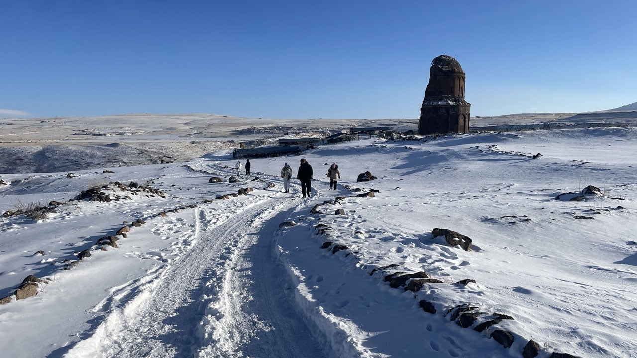 Foto - Kar altında bin yıllık şehir! Ani’de kış masalı