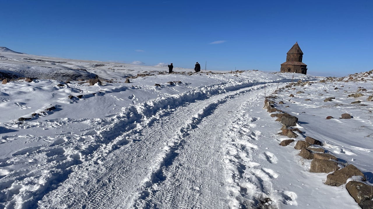 Foto - Kar altında bin yıllık şehir! Ani’de kış masalı