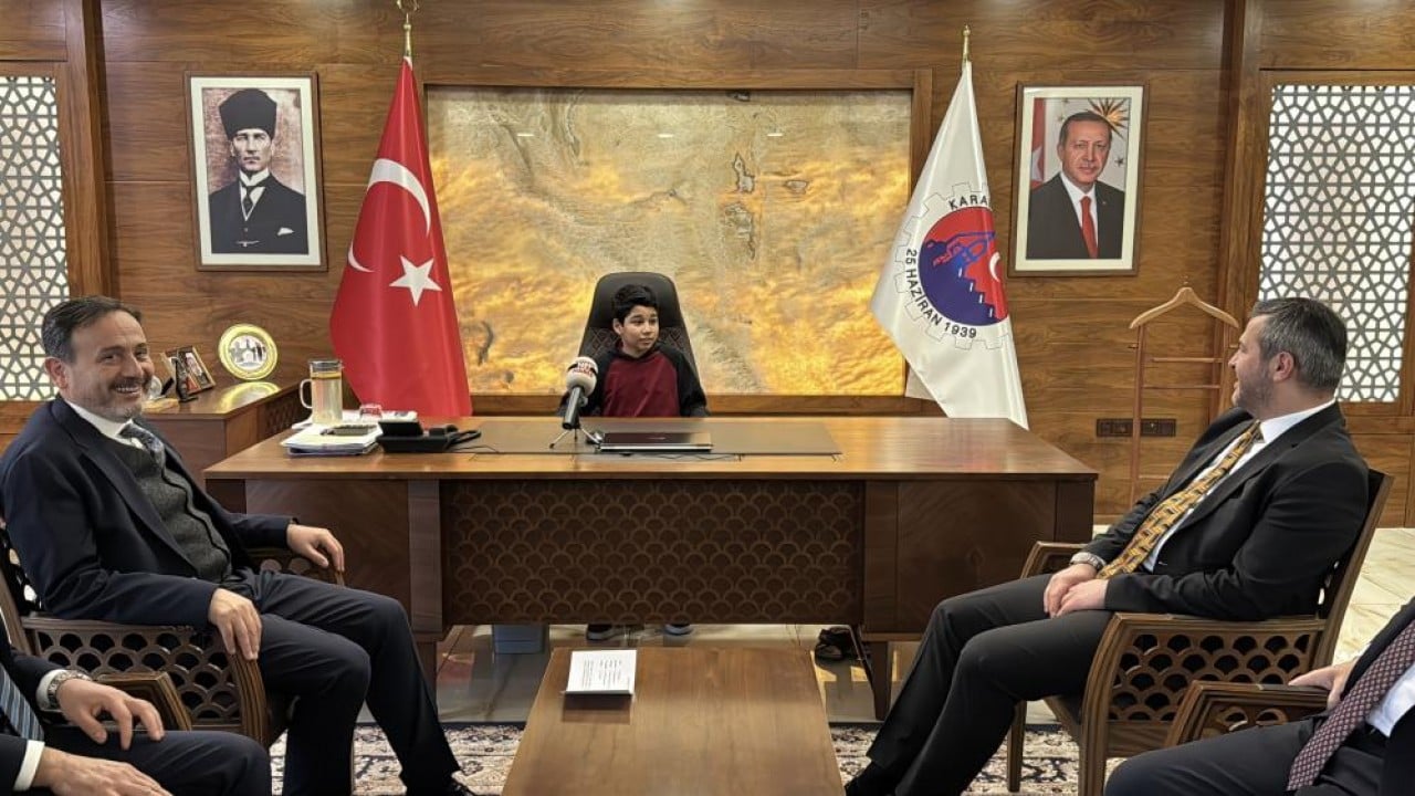 Foto - Kar altında İstiklal Marşı’nı okumuştu! Türkmen öğrencinin milli duyarlılığı ödülle taçlandı