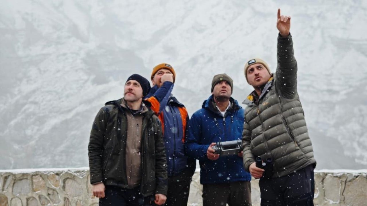 Foto - Kar altında tek tek kuş saydılar