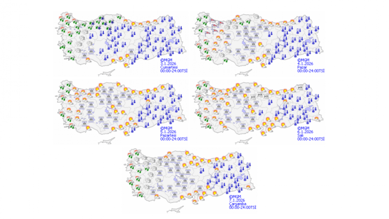 Foto - Kar, fırtına ve sel bir arada! Meteoroloji 24 il için saat vererek uyardı: Sakın hazırlıksız yakalanmayın!