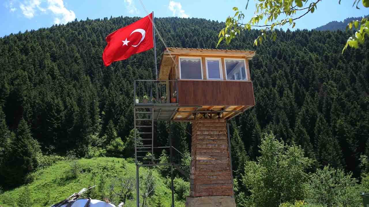 Foto - Karadenizli yine yaptı yapacağını: Yeşilin göbeğinde göz kamaştıran ev