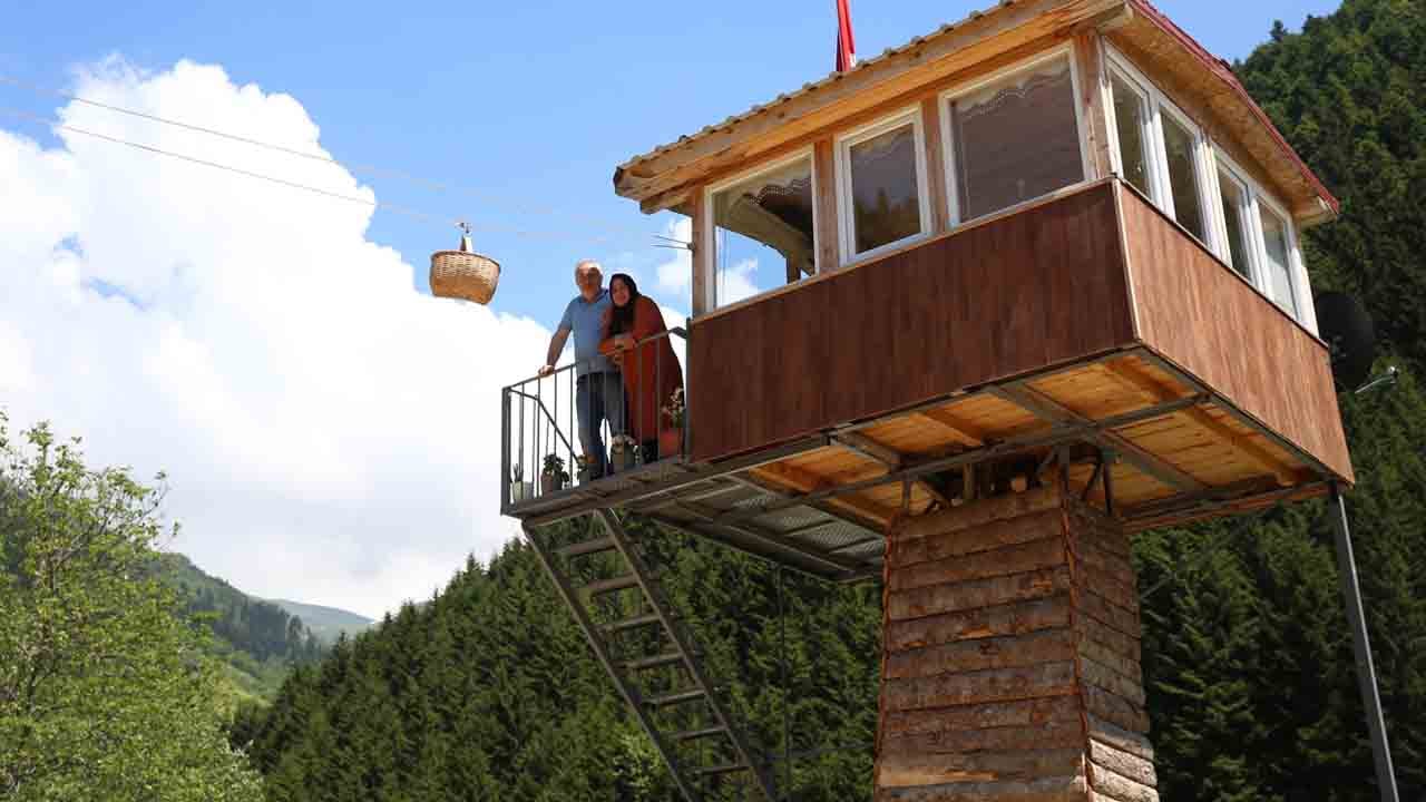 Foto - Karadenizli yine yaptı yapacağını: Yeşilin göbeğinde göz kamaştıran ev