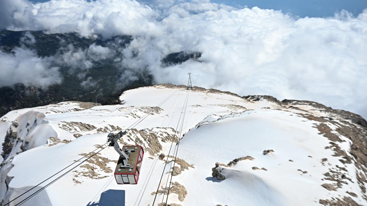 Foto - Burası Doğu Anadolu değil Akdeniz! Karlı Antalya ziyaretçi çekiyor