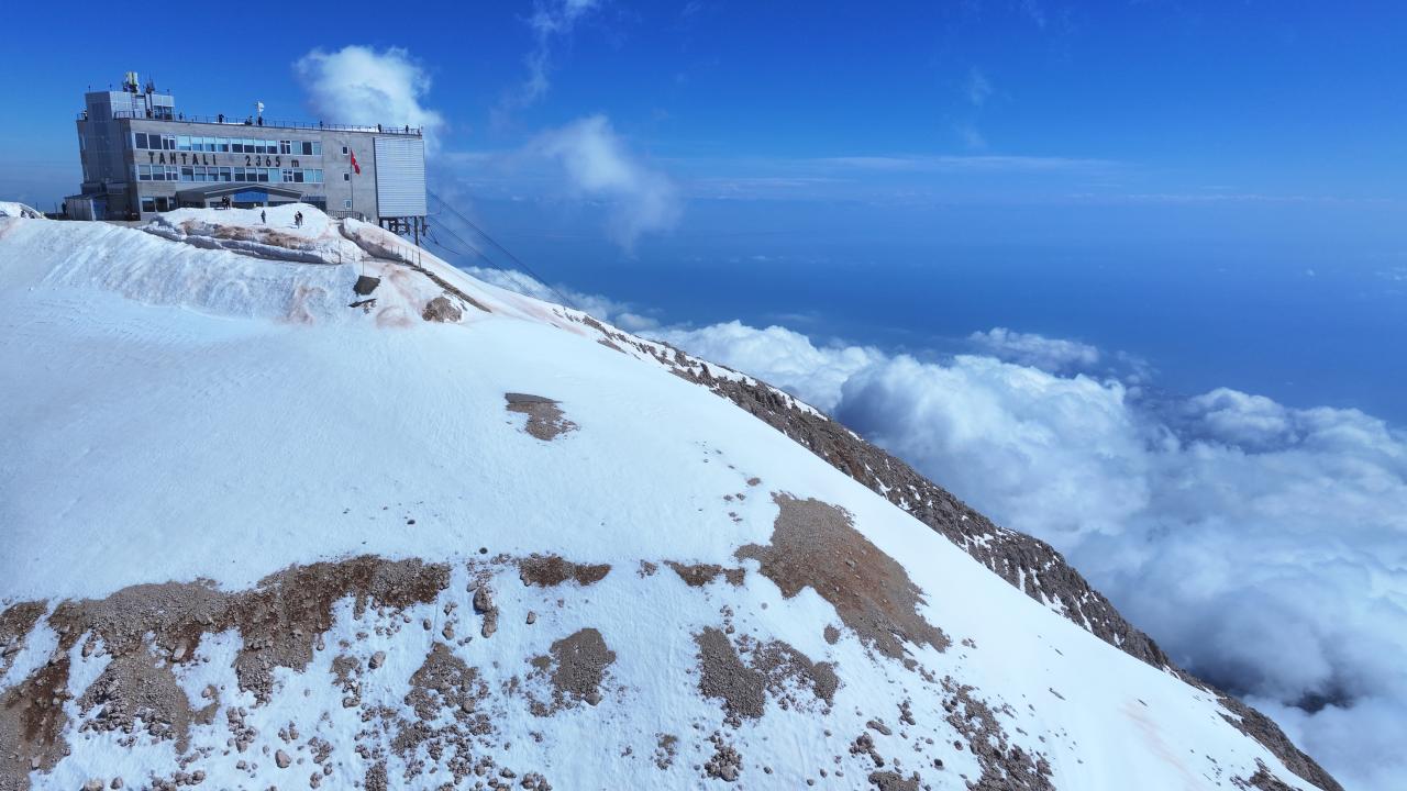 Foto - Burası Doğu Anadolu değil Akdeniz! Karlı Antalya ziyaretçi çekiyor