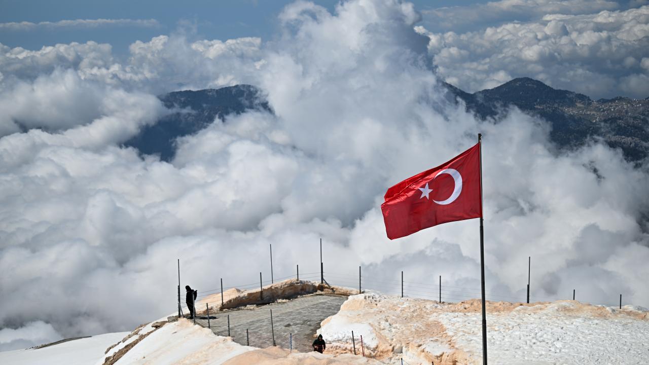 Foto - Burası Doğu Anadolu değil Akdeniz! Karlı Antalya ziyaretçi çekiyor