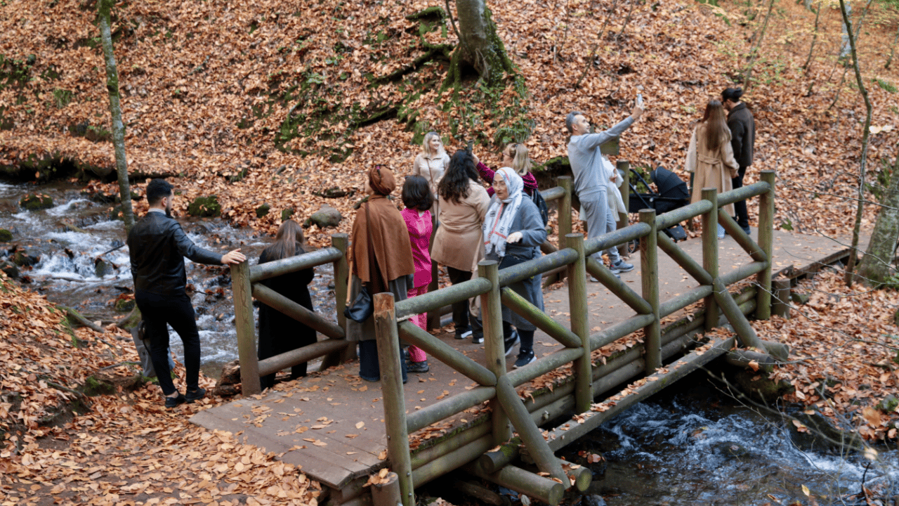 Foto - Kartpostallık manzara: Yedigöller Milli Parkı, sonbahar renkleriyle ziyaretçi akınına uğradı