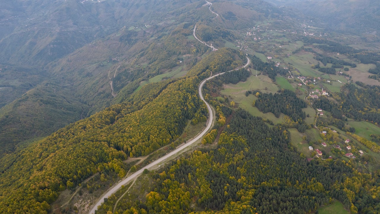 Foto - Kastamonu’da sonbahar büyüsü! Renk cümbüşü havadan görüntülendi