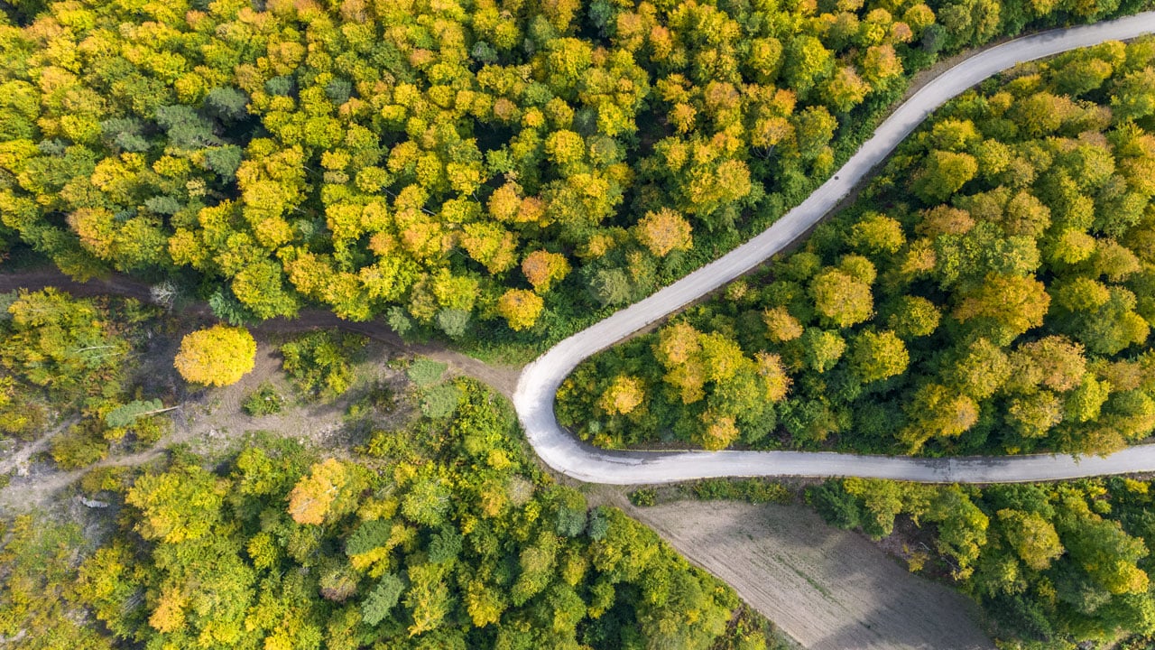 Foto - Kastamonu’da sonbahar büyüsü! Renk cümbüşü havadan görüntülendi