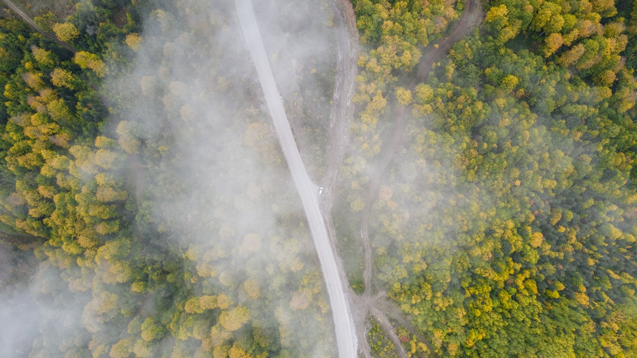 Foto - Kastamonu’da sonbahar büyüsü! Renk cümbüşü havadan görüntülendi