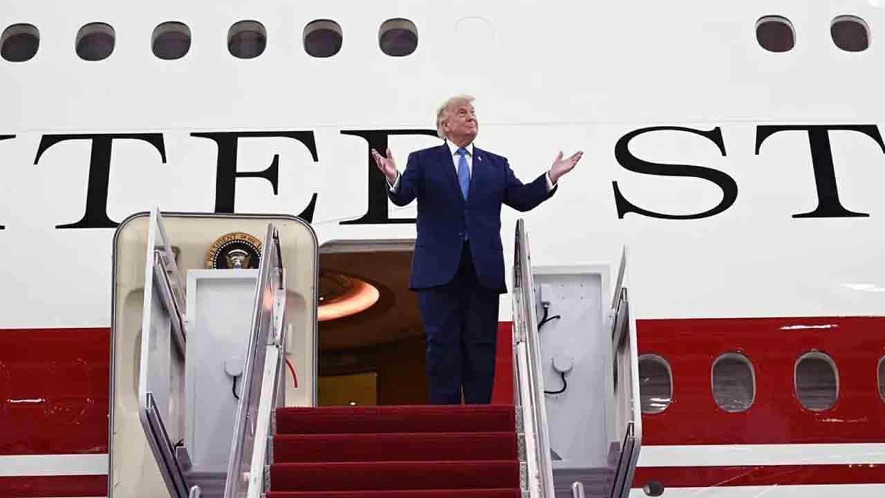 Foto - Katar hediye etmişti: Trump’ın uçan sarayı hangara çekildi