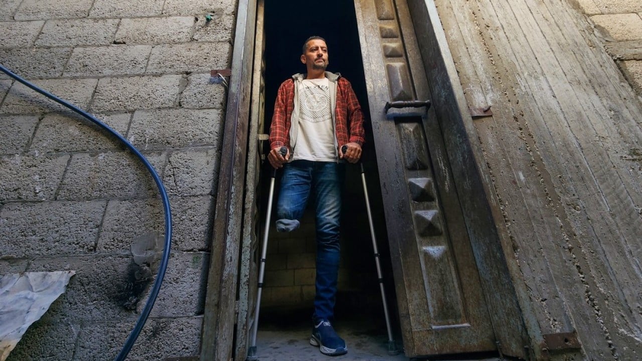 Katil devlet İsrail’in saldırısında bacağını kaybetmişti! Filistinli antrenör, sporla hayata tutunuyor