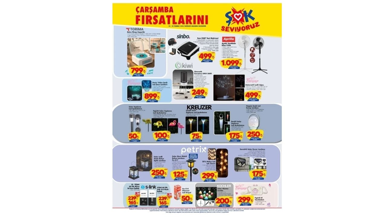 Foto - Kavurucu yaz sıcaklarına çözüm geldi! ŞOK'ta 22 Temmuz Çarşamba günü serinleten indirimler