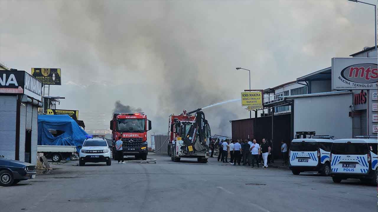 Kayseri'de büyük yangın