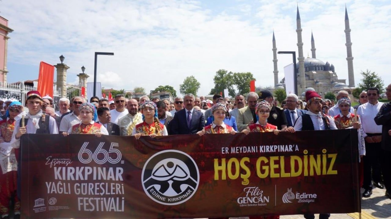 Foto - Kırkpınar’da gelenek bozulmadı Festival Ağa Karşılama töreniyle başladı