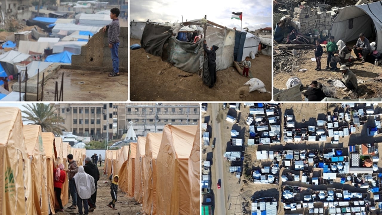 Foto - Gazze’de çocuklar yatak olmadan çadırlarda uyuyor! UNICEF: Kış koşulları hayati tehlike! 