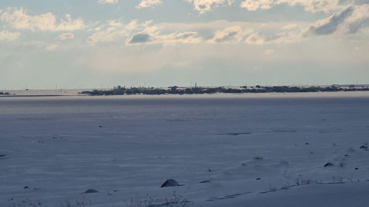 Foto - Kış sert yüzünü gösterdi! Kuş cenneti tamamen dondu