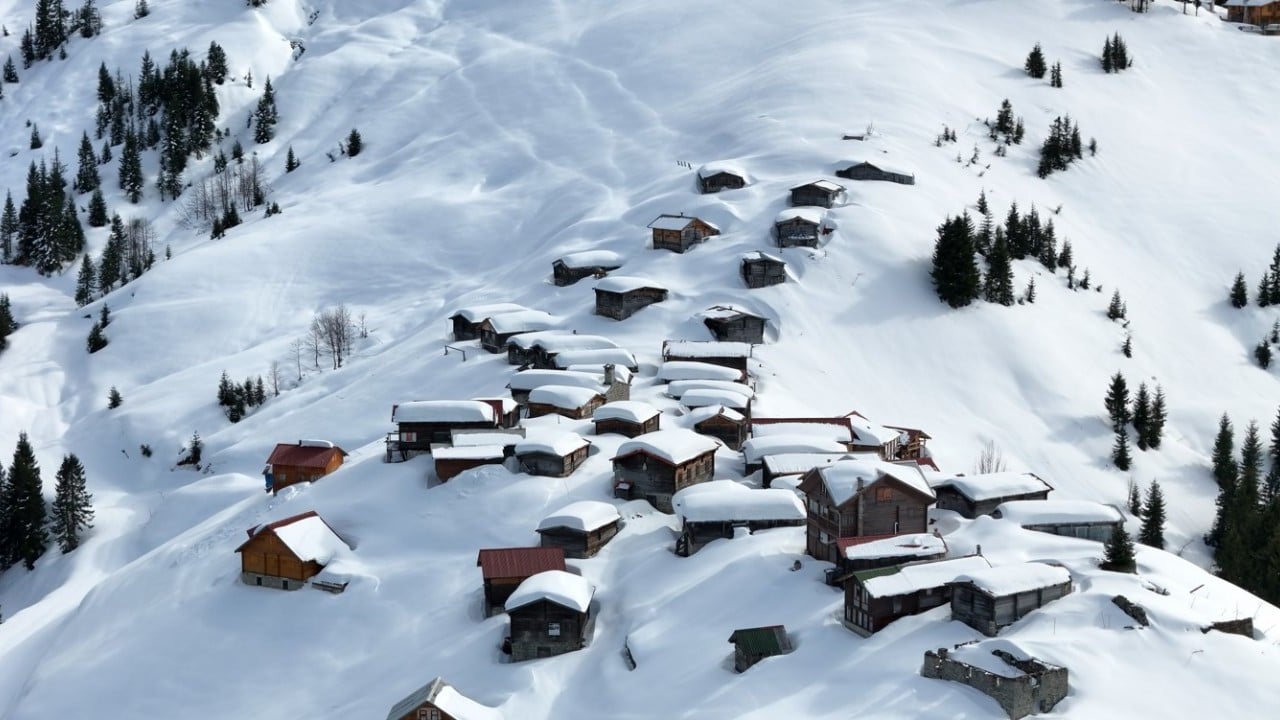 Foto - Kışın bir başka güzel oluyor! İşte Kaçkar Dağları ve yaylalardan kar manzaraları