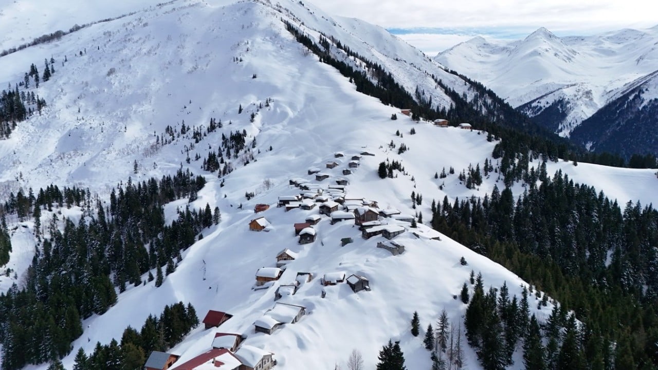 Foto - Kışın bir başka güzel oluyor! İşte Kaçkar Dağları ve yaylalardan kar manzaraları
