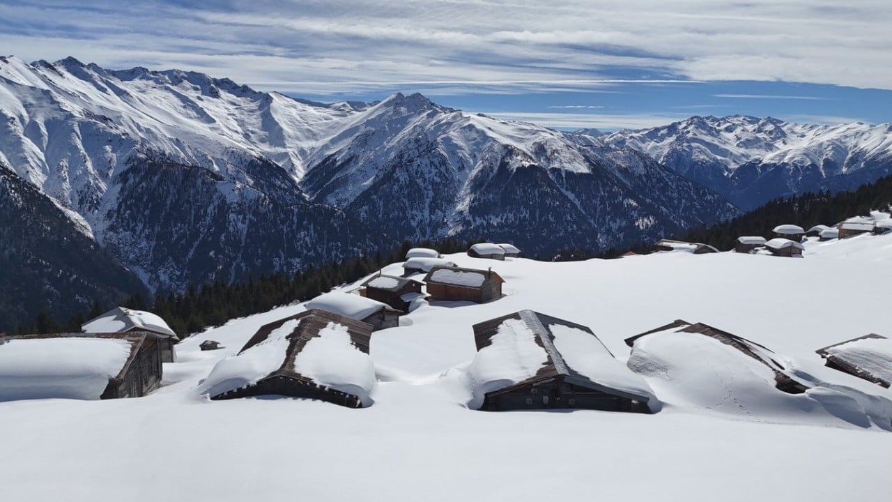Foto - Kışın bir başka güzel oluyor! İşte Kaçkar Dağları ve yaylalardan kar manzaraları
