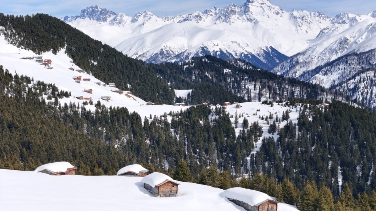 Foto - Kışın bir başka güzel oluyor! İşte Kaçkar Dağları ve yaylalardan kar manzaraları