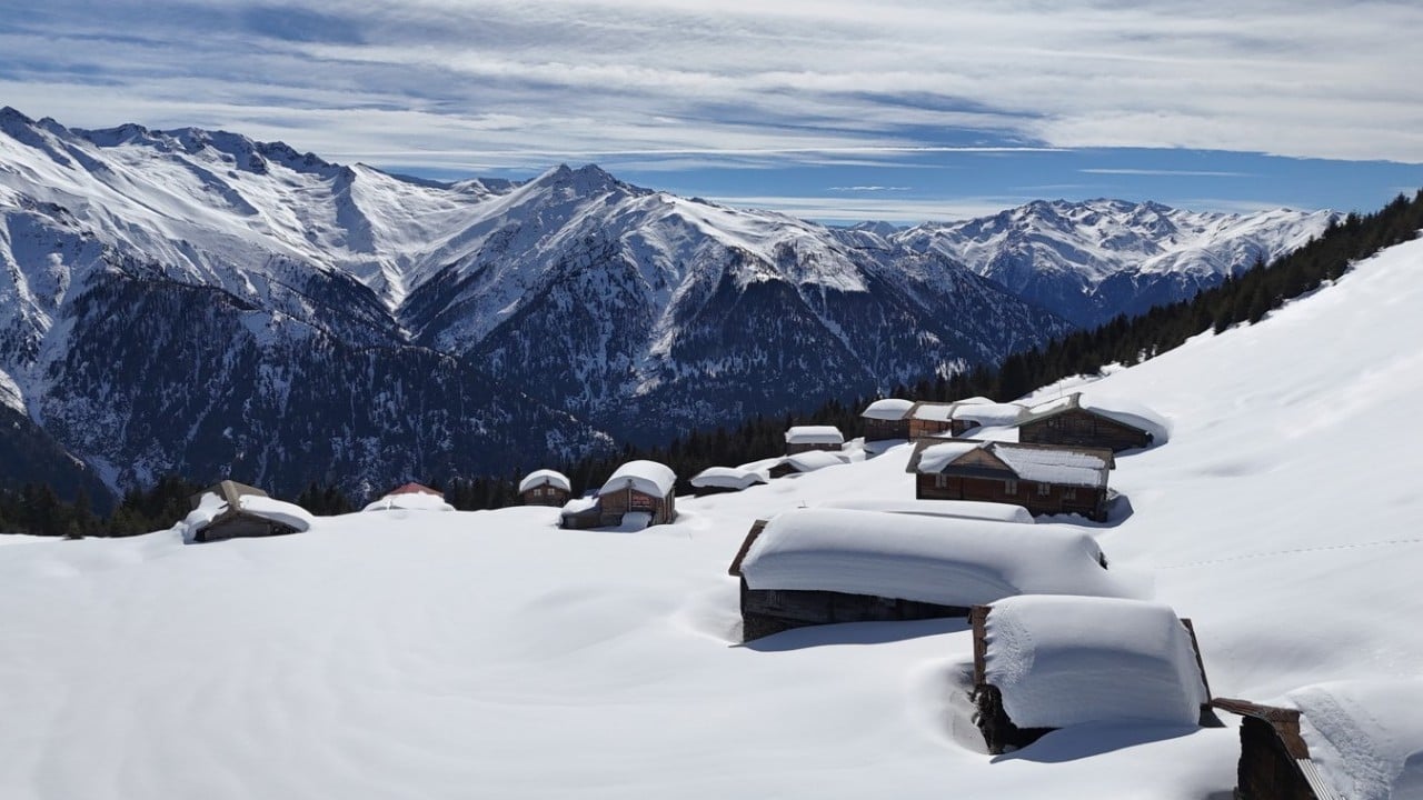 Foto - Kışın bir başka güzel oluyor! İşte Kaçkar Dağları ve yaylalardan kar manzaraları