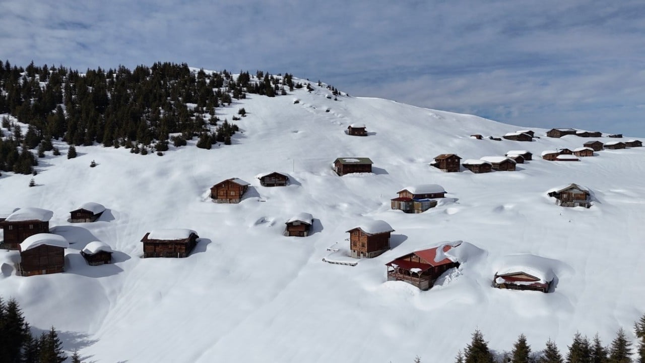 Foto - Kışın bir başka güzel oluyor! İşte Kaçkar Dağları ve yaylalardan kar manzaraları