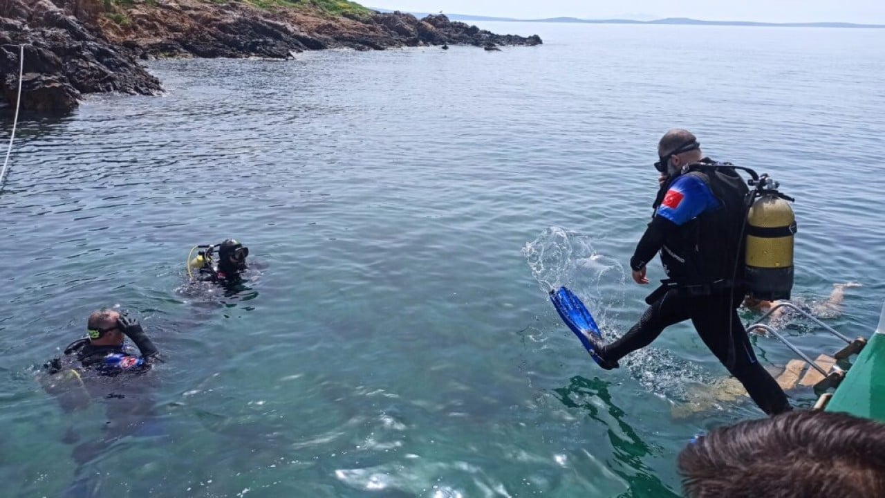 Foto - Kısıtlı alanlar dalışa açıldı Dalış turizmine sevindirici haber Ayvalık’tan geldi