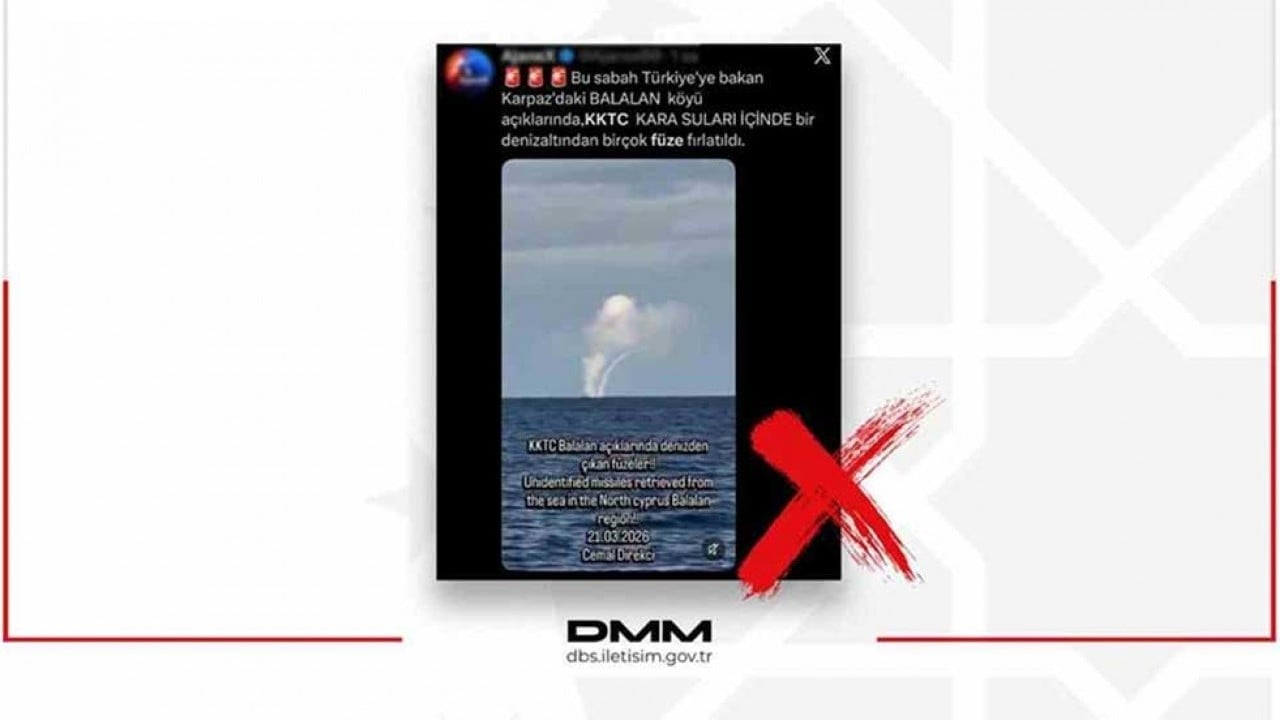 Foto - KKTC'de denizaltından füze mi fırlatıldı? Cumhurbaşkanlığı'ndan açıklama geldi!