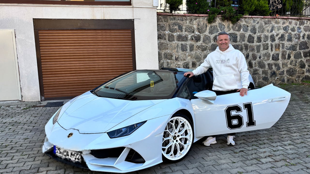 Foto - Köy yollarında milyonluk şov! Almanya’dan Lamborghini’yle döndü