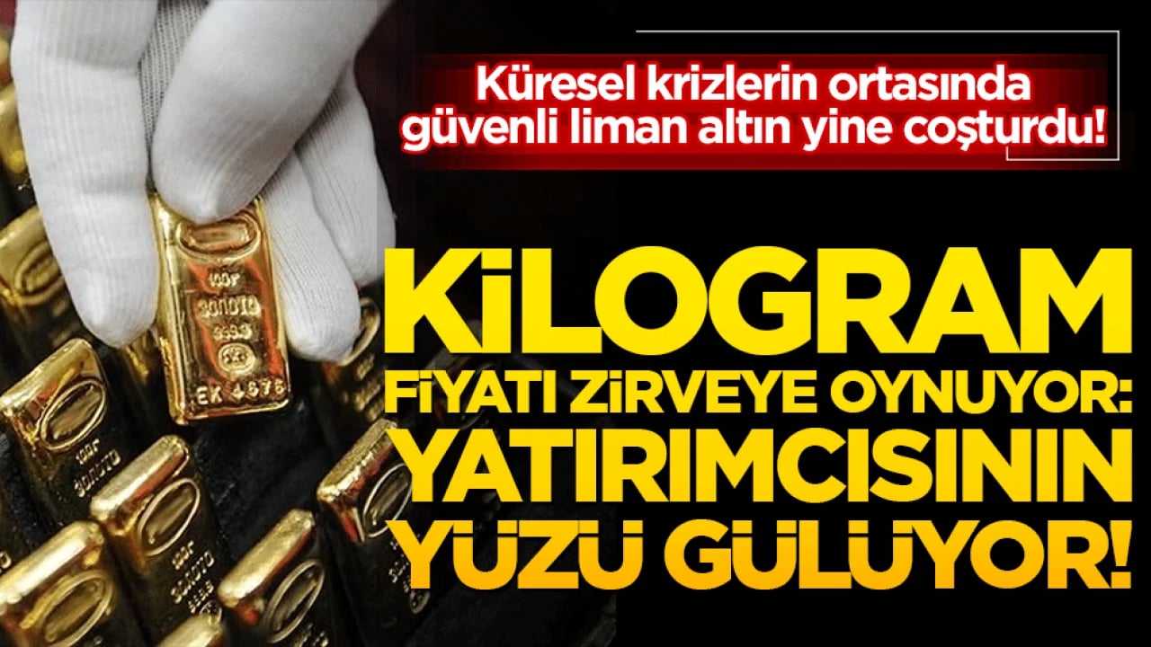 Küresel krizlerin ortasında güvenli liman altın yine coşturdu!