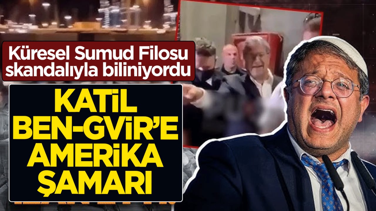 Küresel Sumud Filosu skandalıyla biliniyordu: Katil Ben-Gvir'e Amerika şamarı
