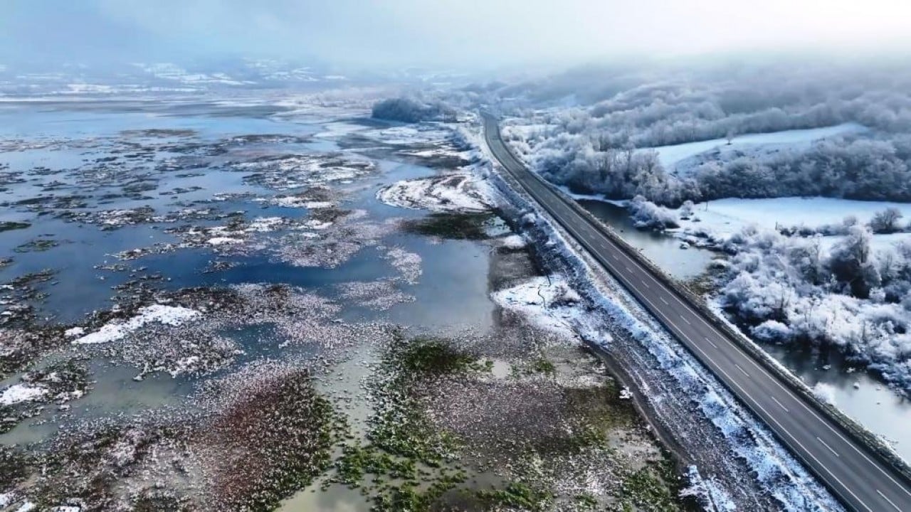 Foto - Ladik Gölü'ne beyaz gelinlik çok yakıştı