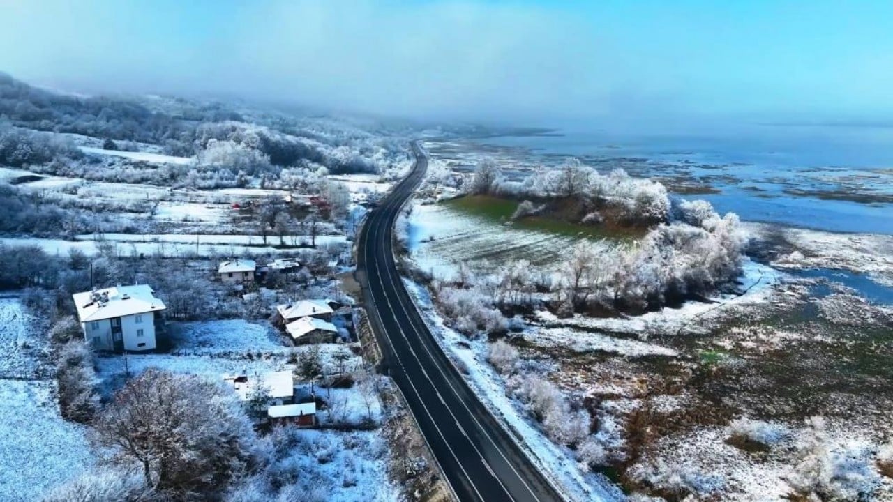 Foto - Ladik Gölü'ne beyaz gelinlik çok yakıştı