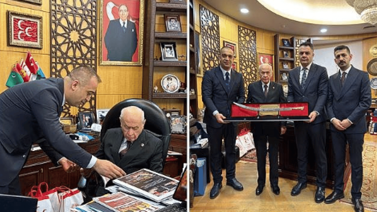 Foto - Lale Devri yadigarı Bahçeli'ye emanet: 300 yıllık kılıçtan dikkat çeken detay