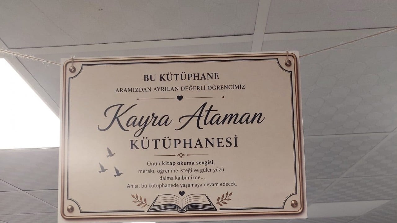 Foto - Liseli Kayra’nın adı kütüphanede yaşayacak
