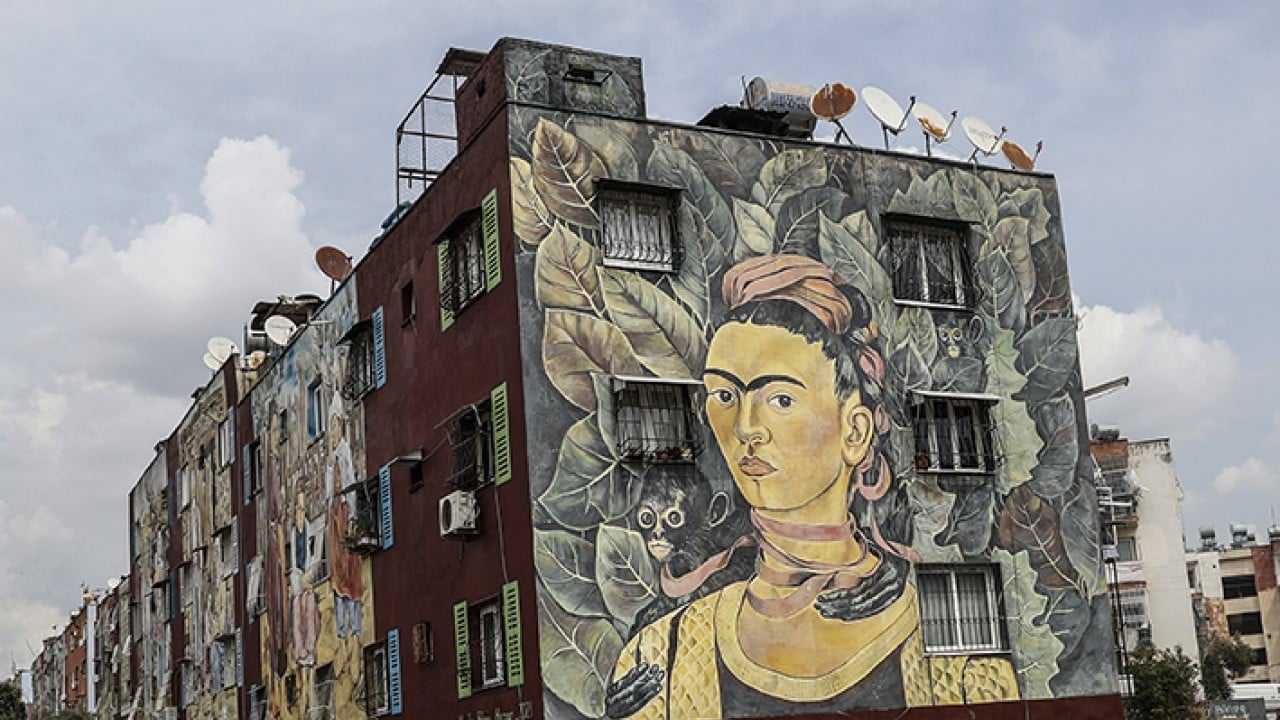 Foto - Mahalle açık hava sanat galerisine döndü