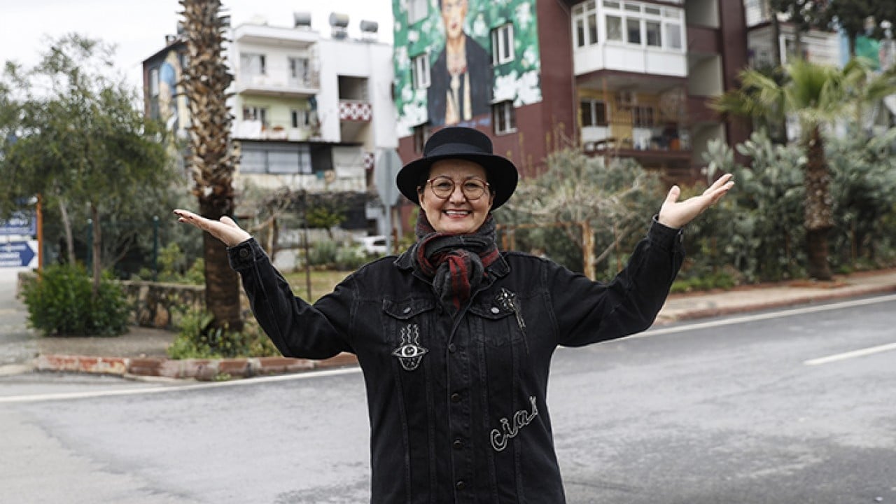 Foto - Mahalle açık hava sanat galerisine döndü