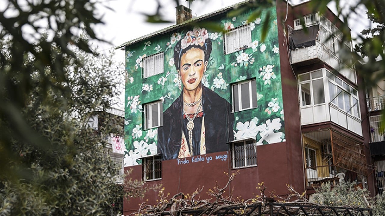 Foto - Mahalle açık hava sanat galerisine döndü